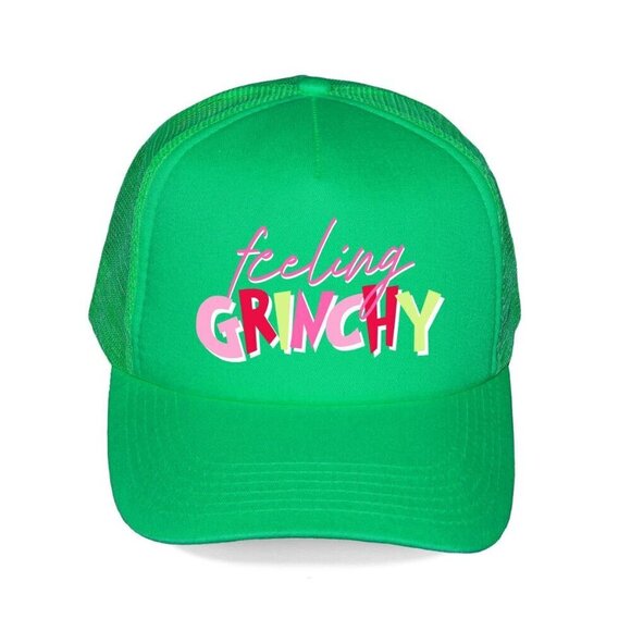 Feeling Grinchy Kelly Green Trucker Hat - Picture 1 of 1